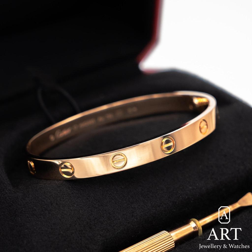 Pre-Owned Cartier Love Bracelet 17 Rose Gold B6067417