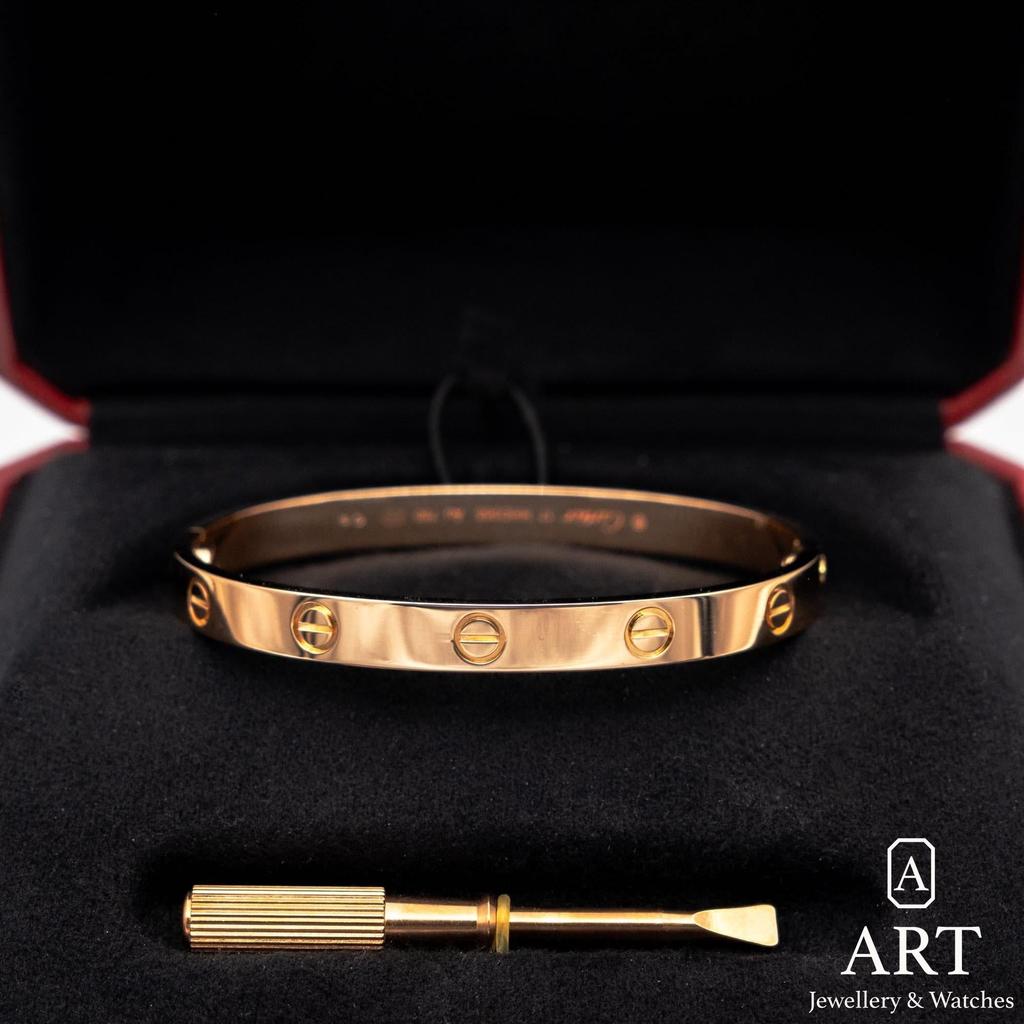 Pre-Owned Cartier Love Bracelet 17 Rose Gold B6067417