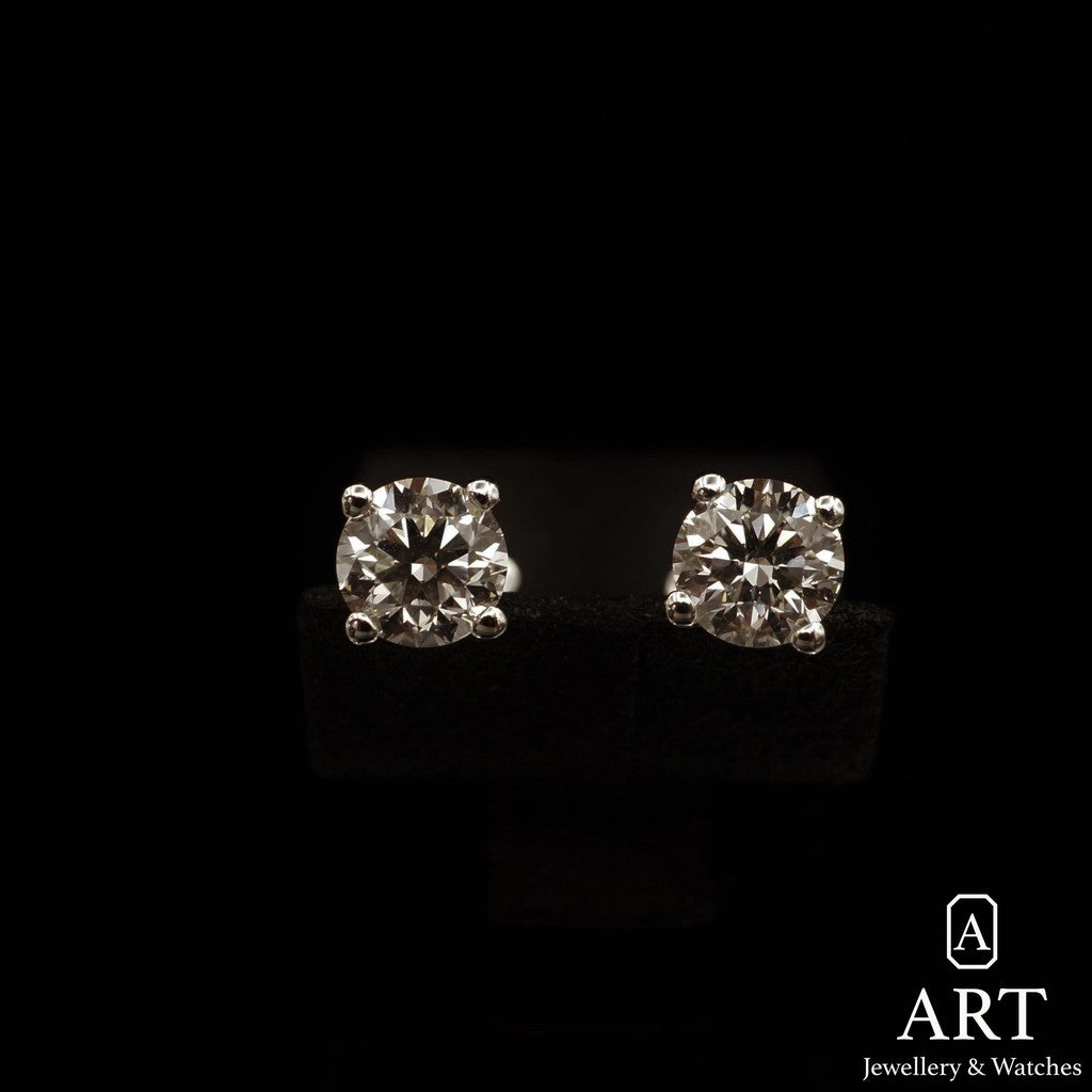 ART Jewellery-Solitaire Diamond Earring 0,70 Ct.-Jewellery-Art Jewellery &amp; Watches