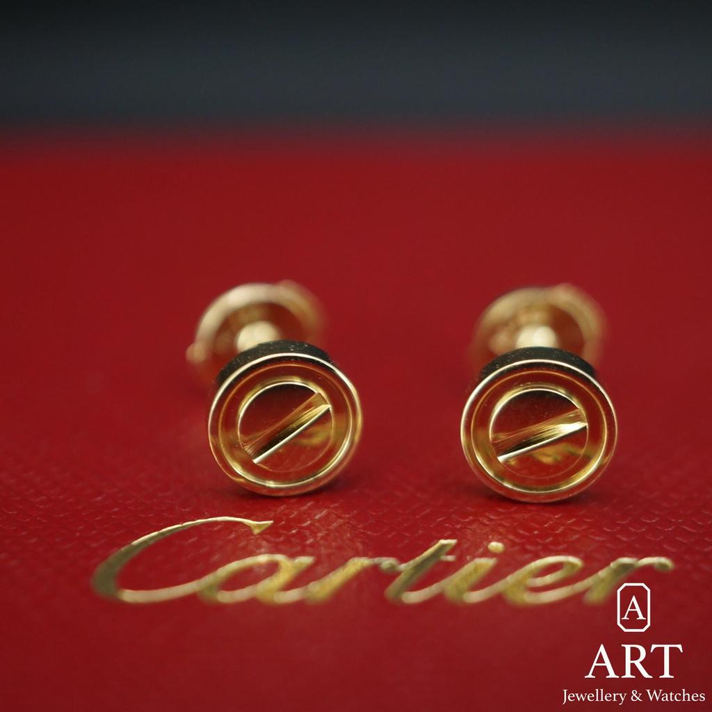Pre-Owned Cartier Stud Love Earrings B8301255