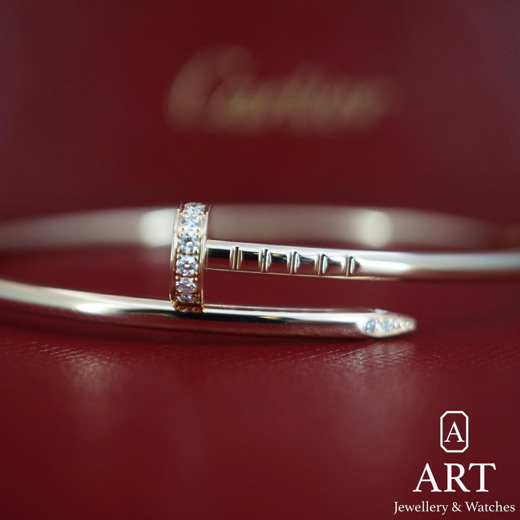 Pre-Owned Cartier Juste Un Clou Diamond Bracelet B6066117