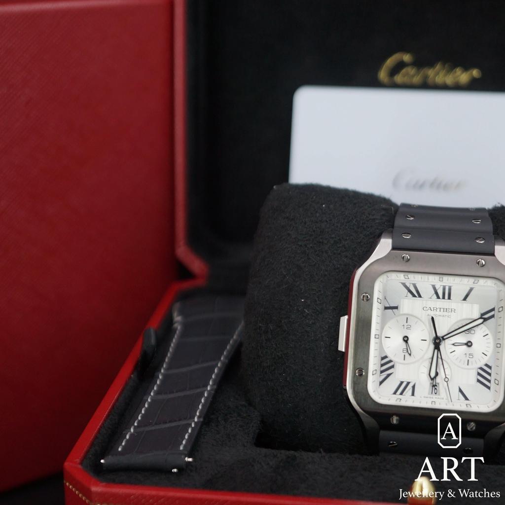 New Cartier Santos De Cartier Chronograph Extra Large WSSA0017