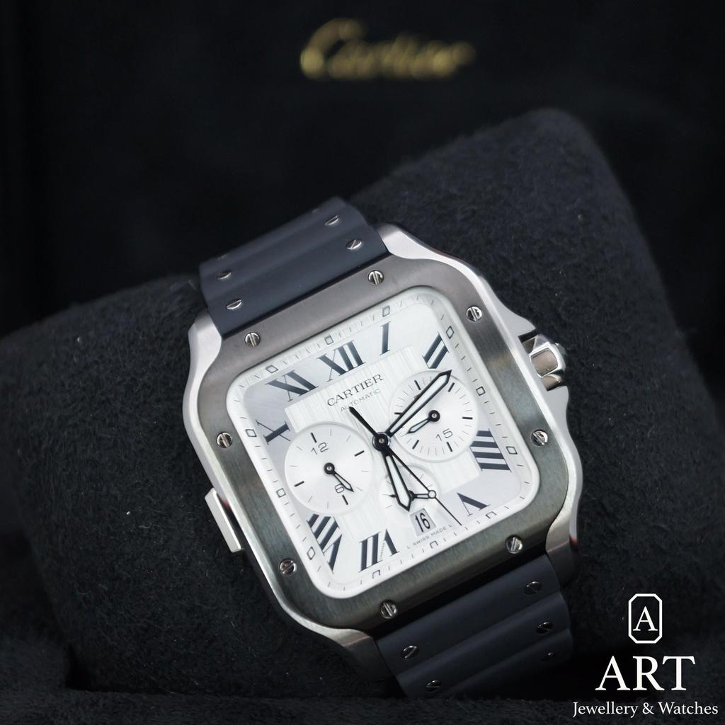 New Cartier Santos De Cartier Chronograph Extra Large WSSA0017