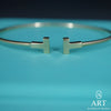ART Jewellery-T Narrow Wire Bracelet-Jewellery-Art Jewellery & Watches