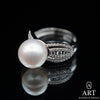 Art Jewellery & Watches-Pearl Diamond Ring-Jewellery-Art Jewellery & Watches