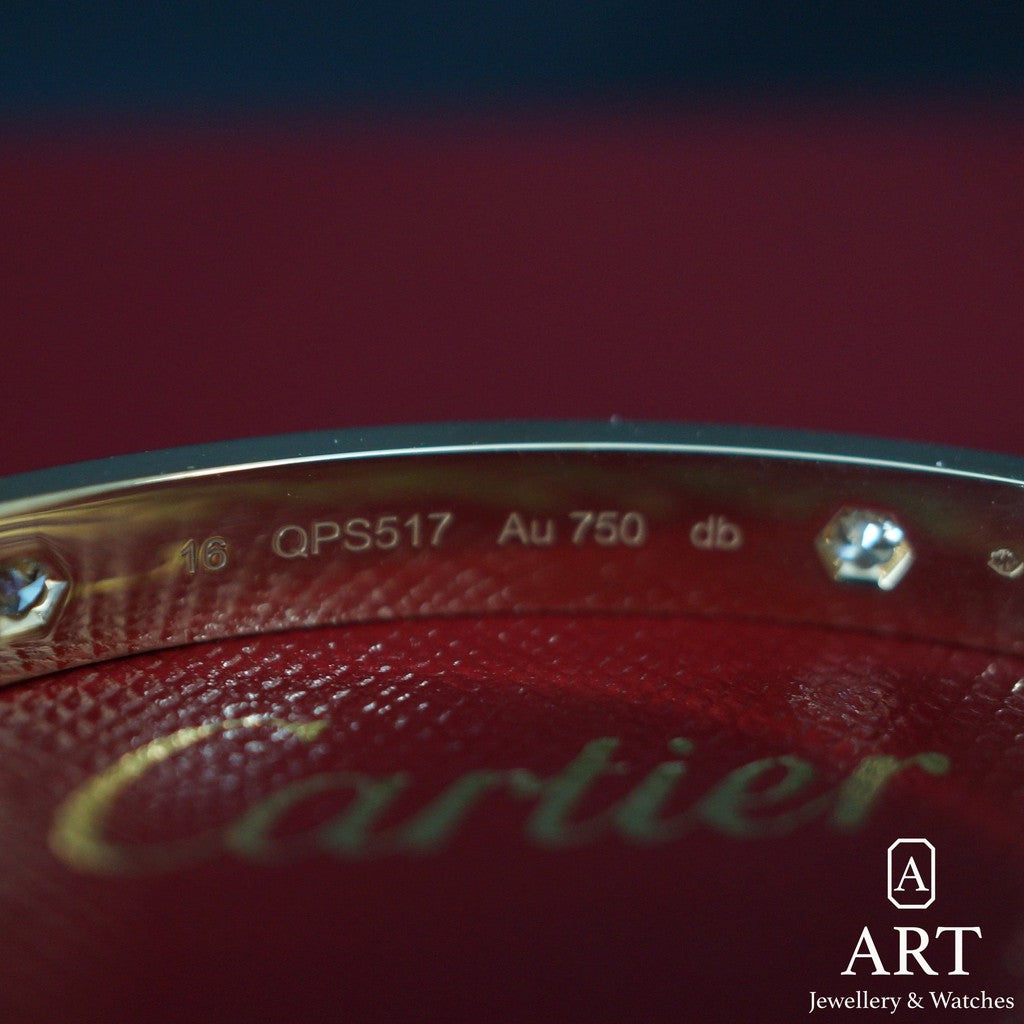 Pre-Owned Cartier Love Bracelet 4 Diamond B6070017-QPS517