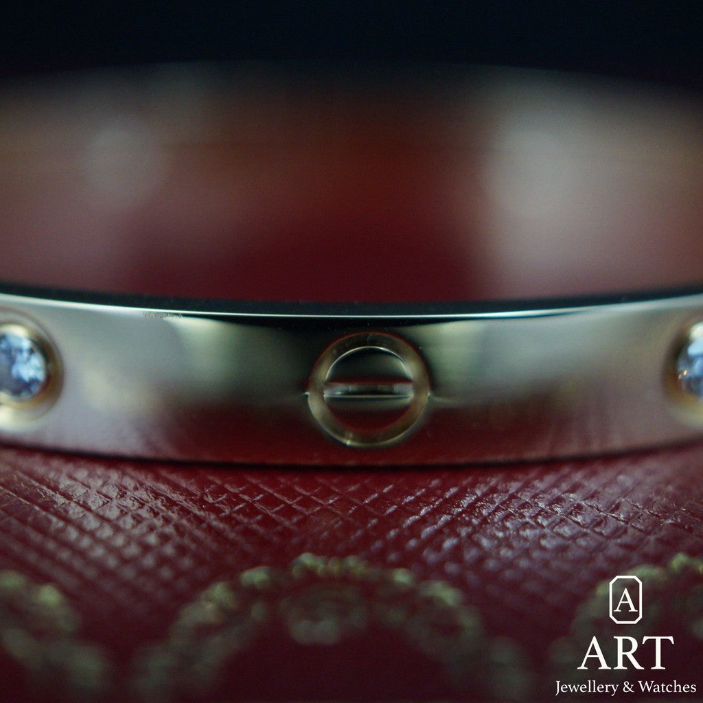 Pre-Owned Cartier Love Bracelet 4 Diamond B6070017-QPS517