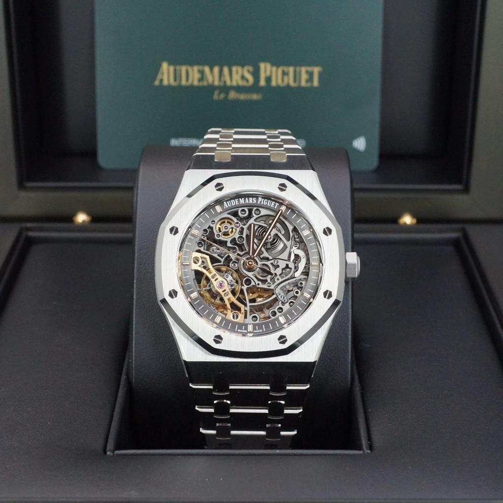 Pre-Owned Audemars Piguet Royal Oak Skeleton 15407ST.OO.1220ST.01