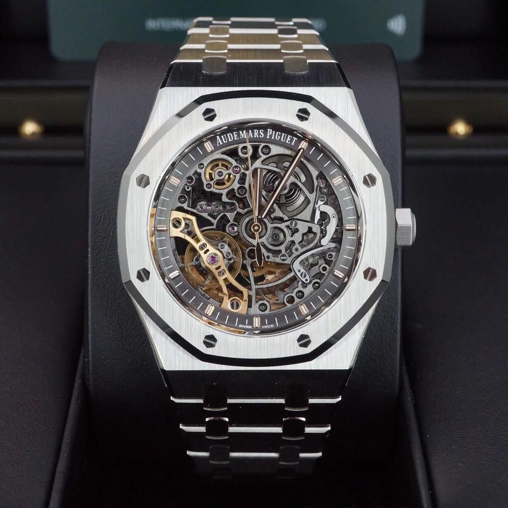 Pre-Owned Audemars Piguet Royal Oak Skeleton 15407ST.OO.1220ST.01