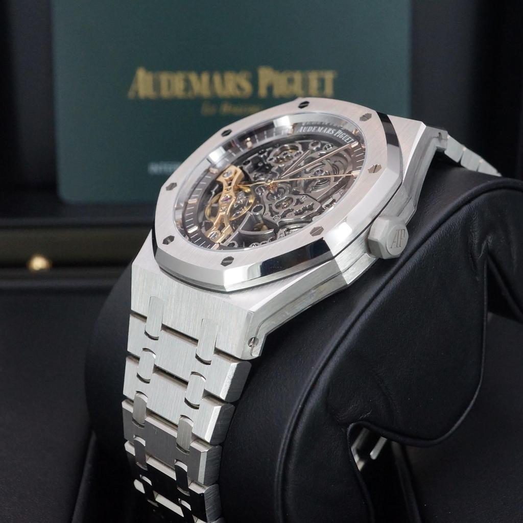 Pre-Owned Audemars Piguet Royal Oak Skeleton 15407ST.OO.1220ST.01