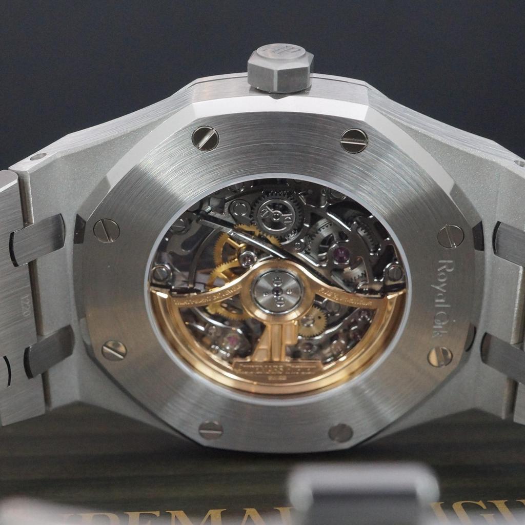 Pre-Owned Audemars Piguet Royal Oak Skeleton 15407ST.OO.1220ST.01