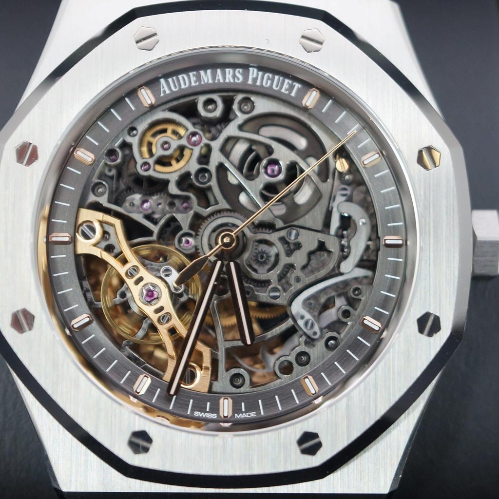 Pre-Owned Audemars Piguet Royal Oak Skeleton 15407ST.OO.1220ST.01