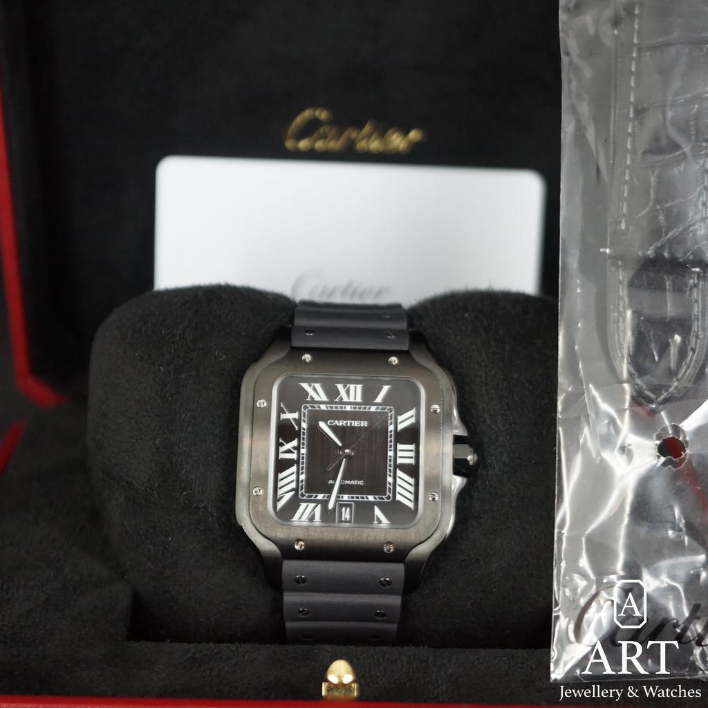 Pre-Owned Cartier Santos De Cartier Large WSSA0039