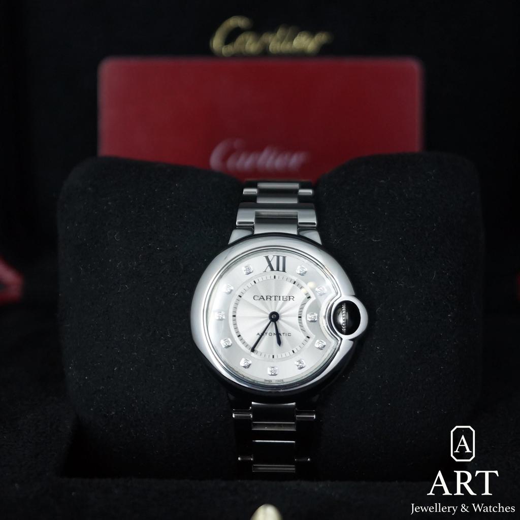 Pre-Owned Cartier Ballon Blue 33mm W4BB0021