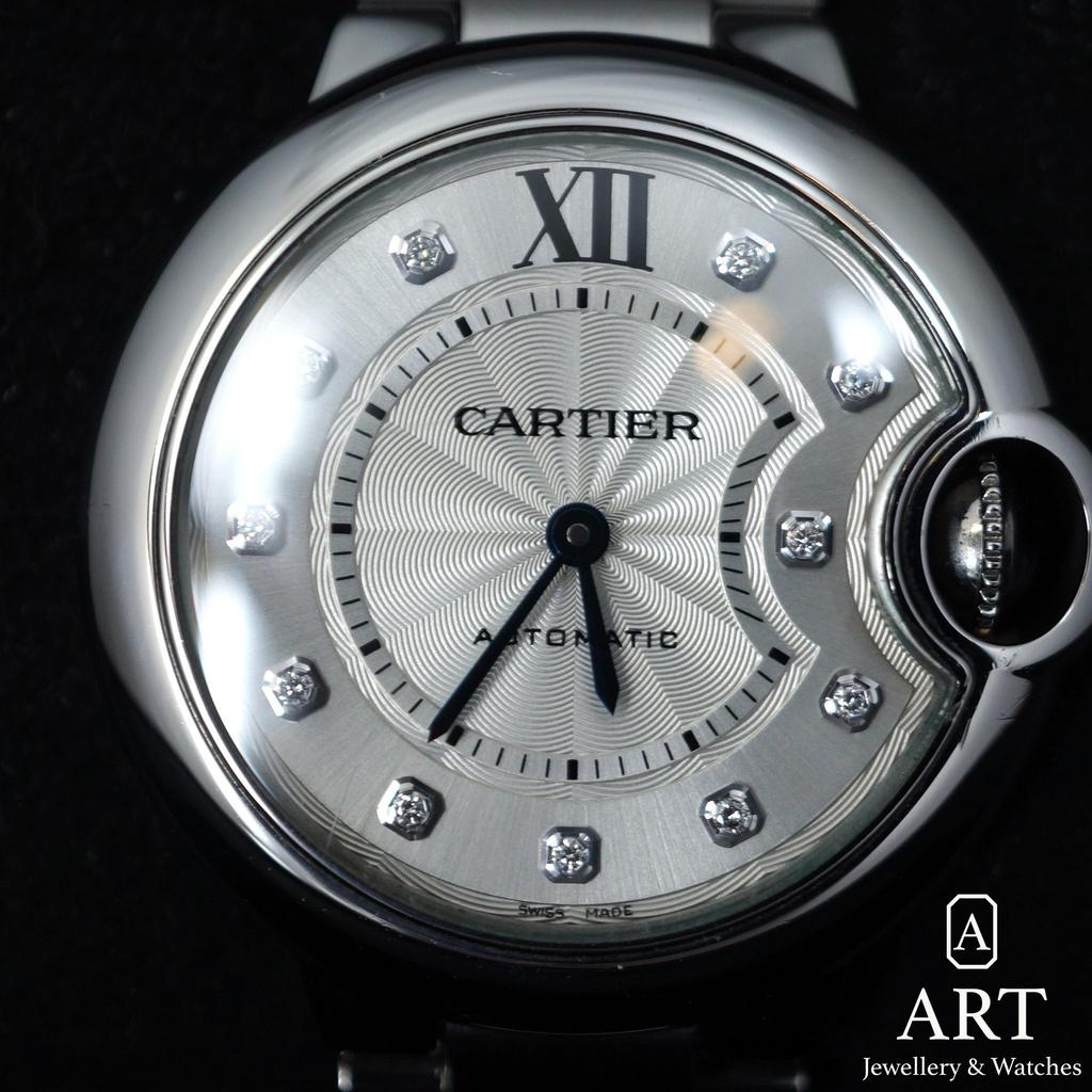 Pre-Owned Cartier Ballon Blue 33mm W4BB0021