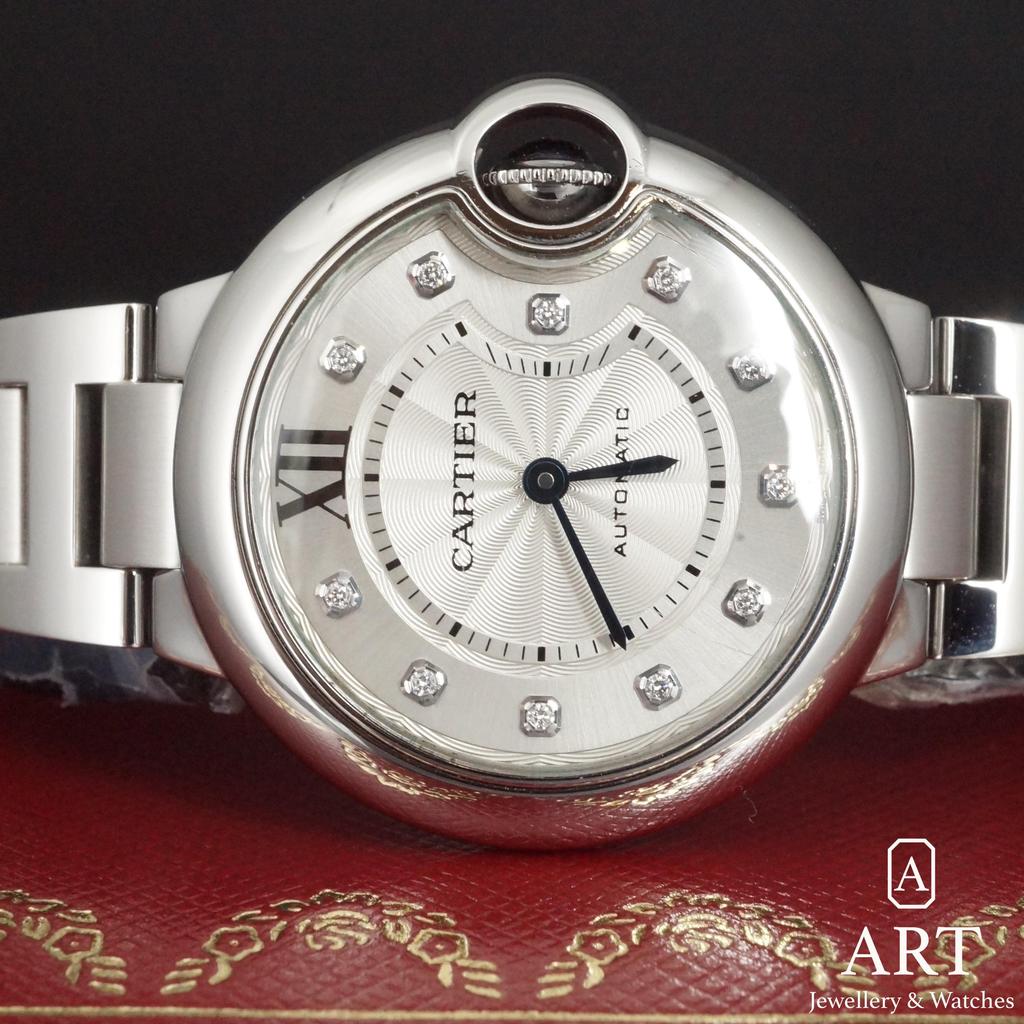 Pre-Owned Cartier Ballon Blue 33mm W4BB0021