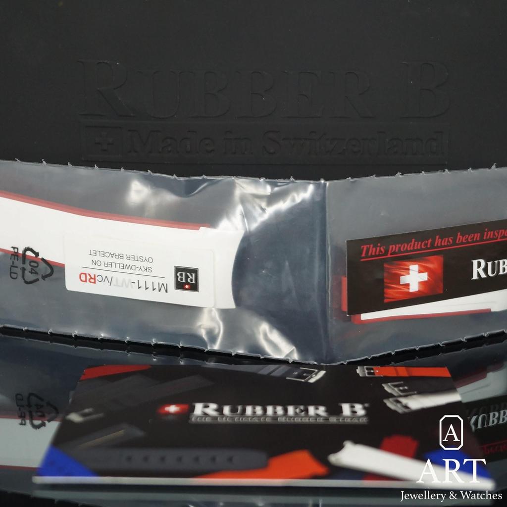 New Rolex Rubber B Rolex Sky Dweller Bracelet Ref:M111 M111