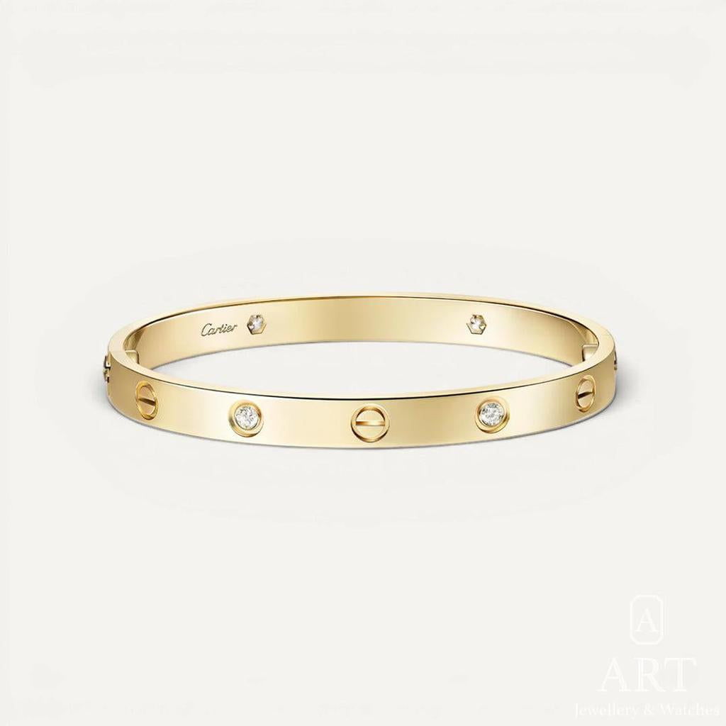 Pre-Owned Cartier Love Bracelet 4 Diamond B6070017