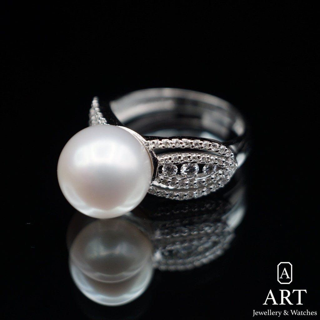 Pearl Diamond Ring