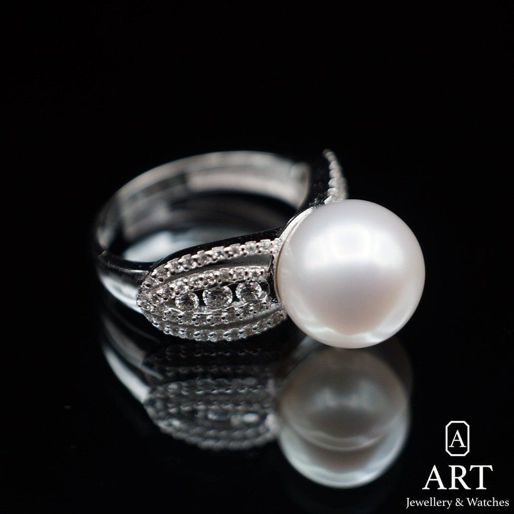 Pearl Diamond Ring