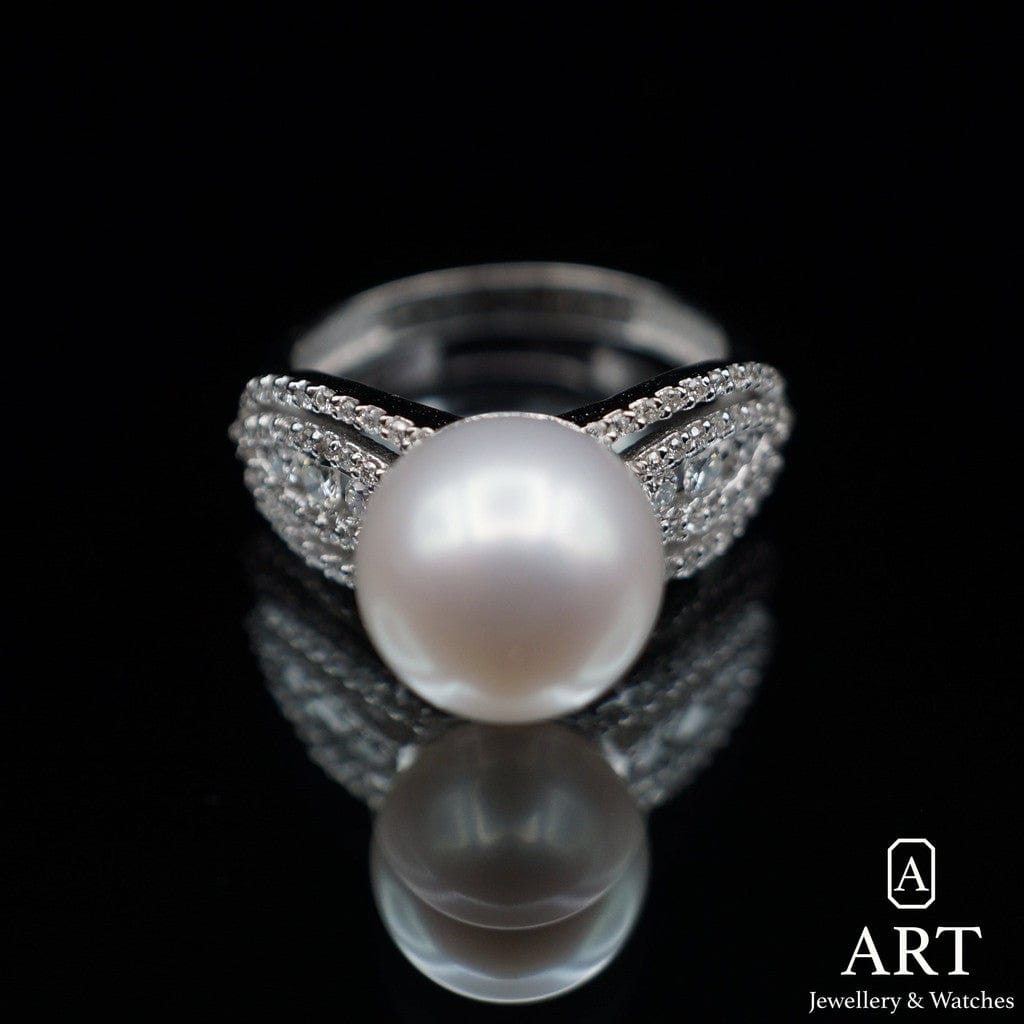 Pearl Diamond Ring