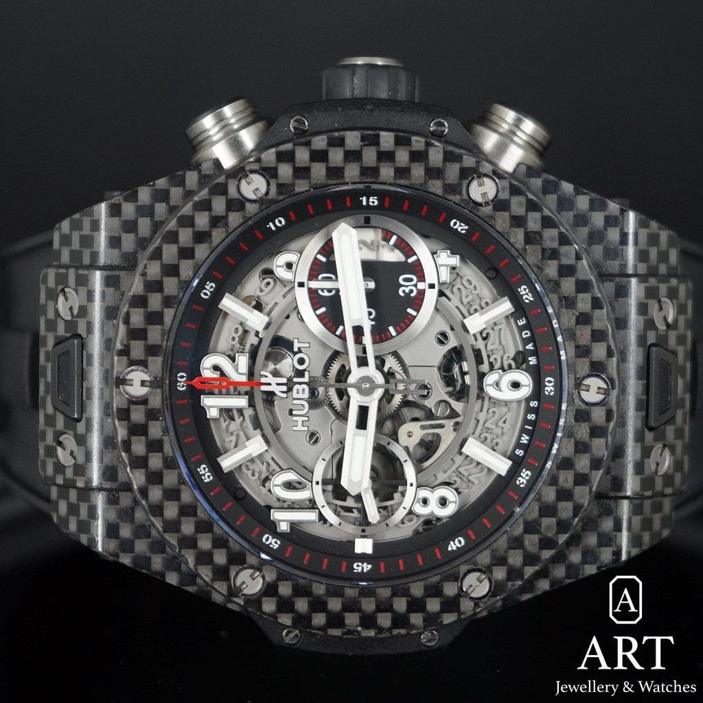 Pre-Owned Hublot Unico Carbon 45mm 411.QX.1170.RX