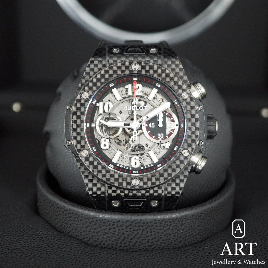 Pre-Owned Hublot Unico Carbon 45mm 411.QX.1170.RX