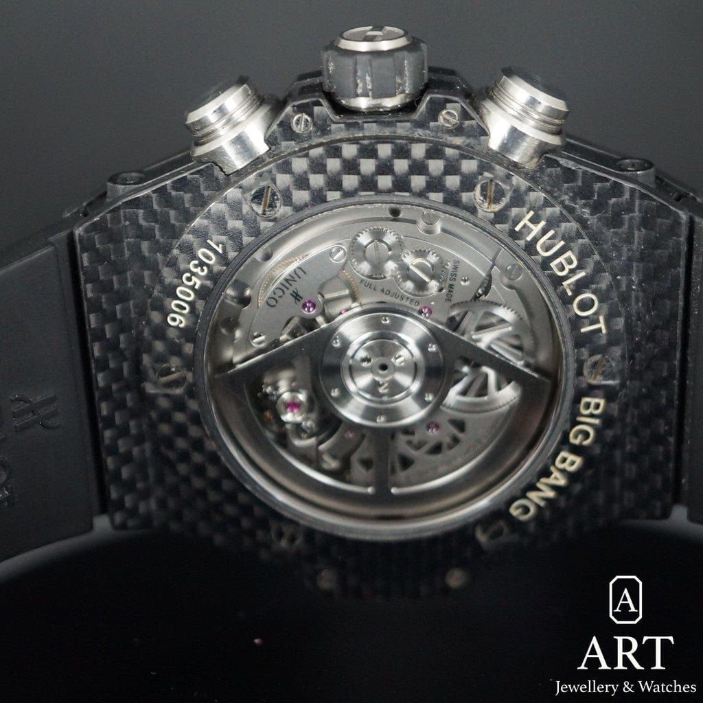 Pre-Owned Hublot Unico Carbon 45mm 411.QX.1170.RX
