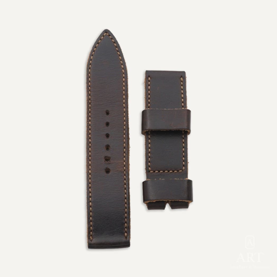 Mr. TipTop Kahverengi Deri Panerai Luminor/Submersible Saat Kayışı