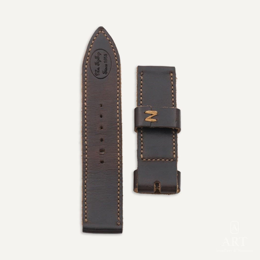 Mr. TipTop Kahverengi Deri Panerai Luminor/Submersible Saat Kayışı (2)