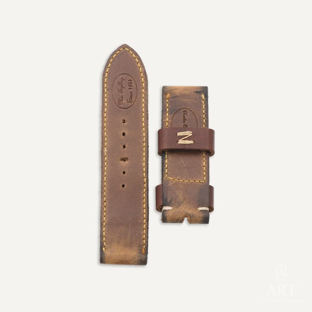 Mr. TipTop Brown Leather Panerai Luminor/Submersible Watch Strap (2)
