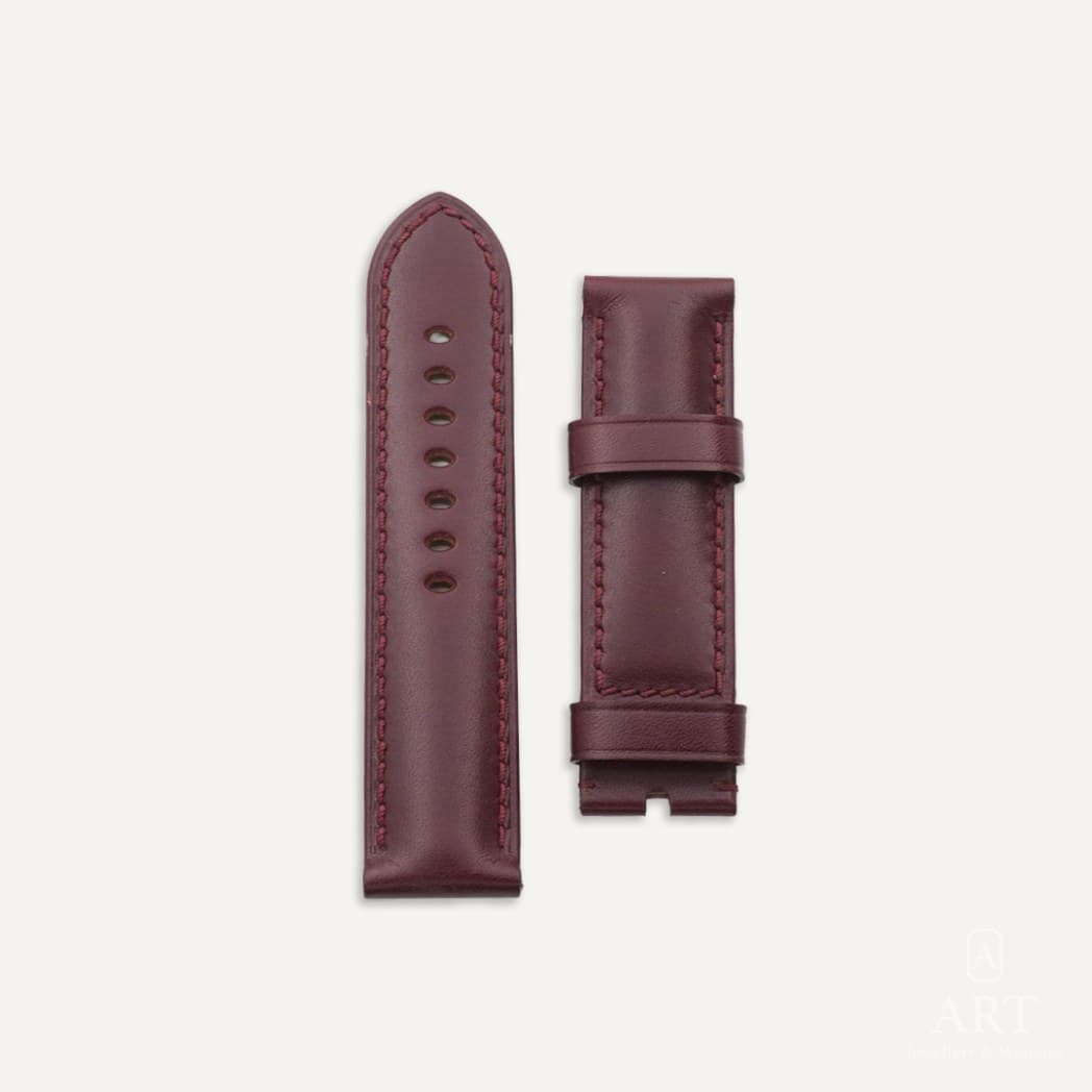Panerai Burgundy Calf Derisi Luminor/Submersible/Radiomir Watch Strap, reference MXE07TLZ