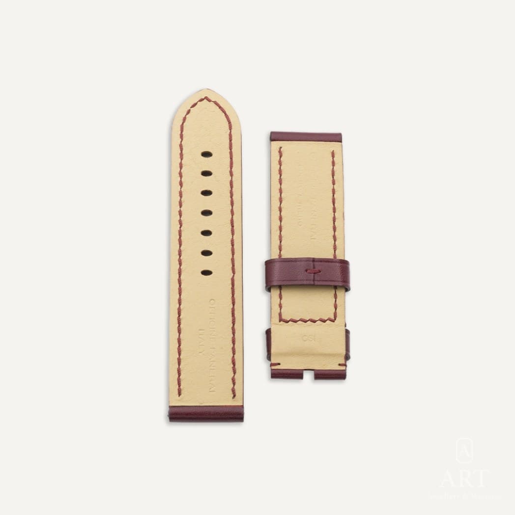 Panerai Burgundy Calf Derisi Luminor/Submersible/Radiomir Watch Strap, reference MXE07TLZ (2)