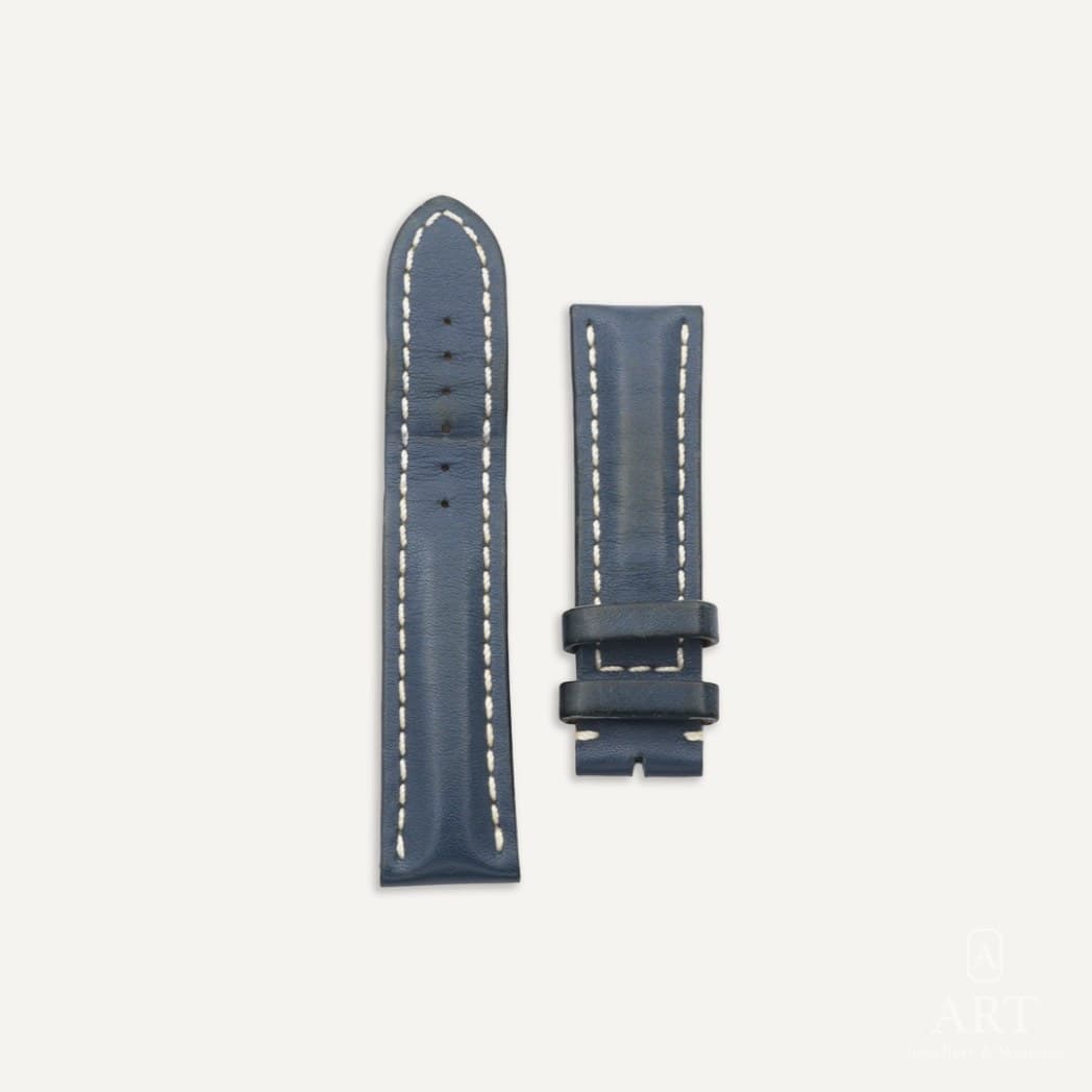 Breitling Mavi Deri Navitimer/Avenger/Superocean/Chronomat Saat Kayışı, referans 105X