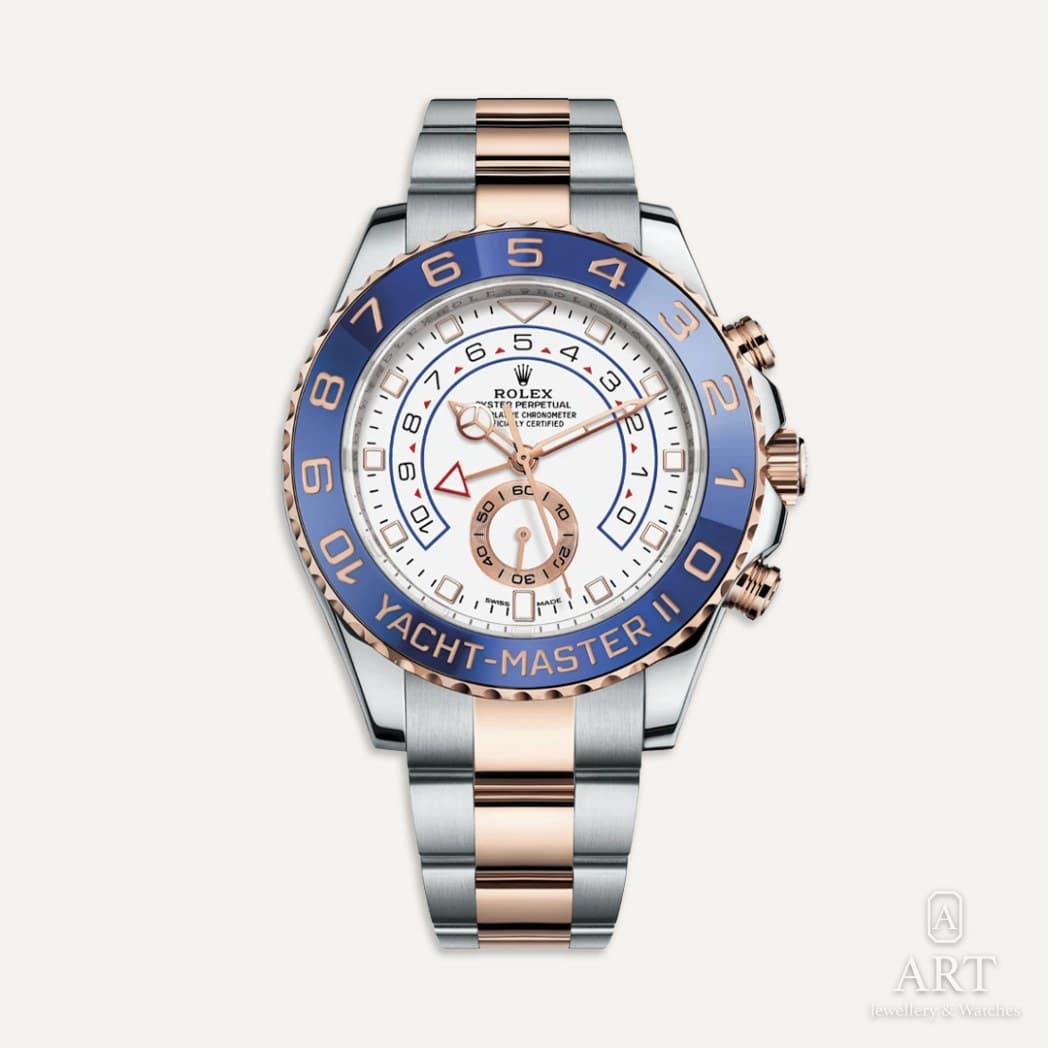 Rolex Yacht-Master II saati, beyaz kadran, referans 116681