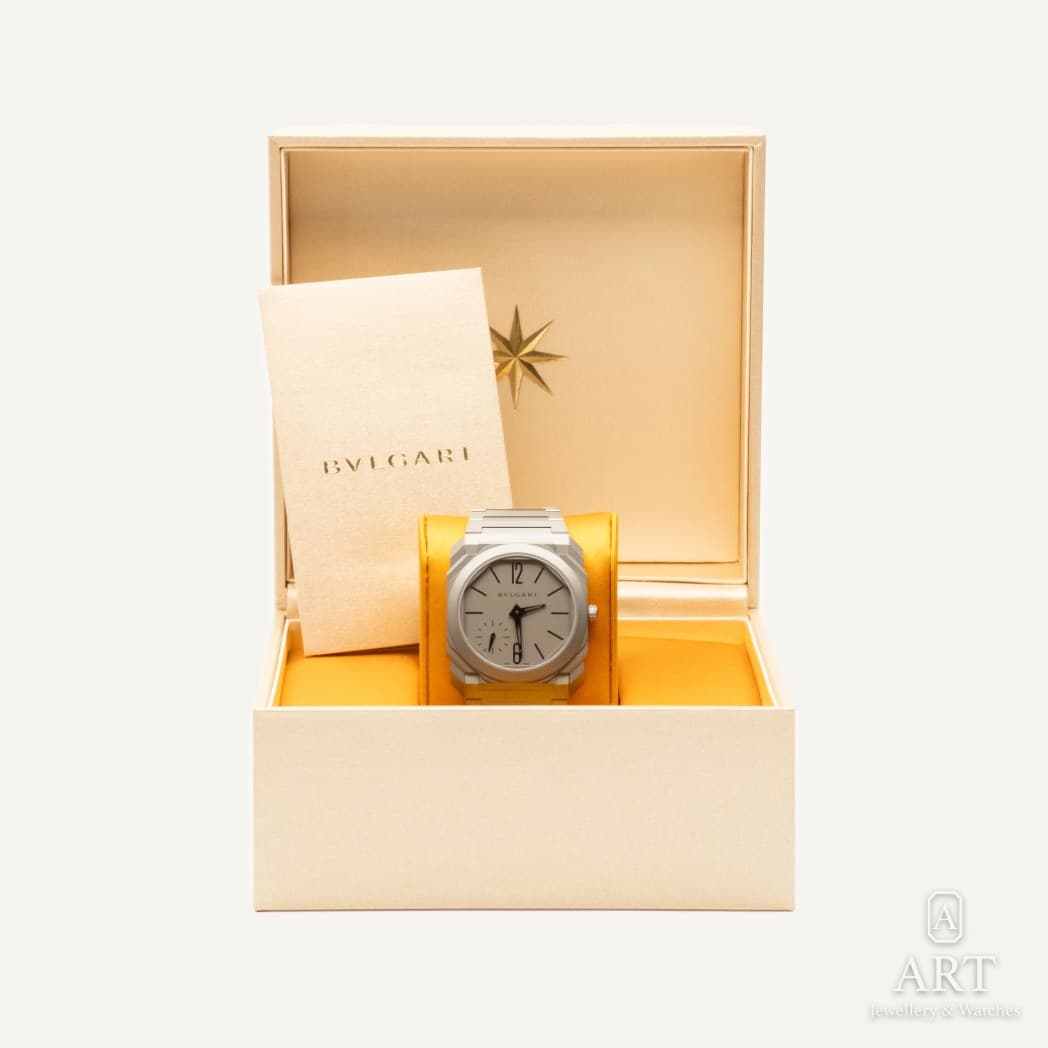 Bulgari Octo Finissimo watch, gray dial, reference 104089 (2)