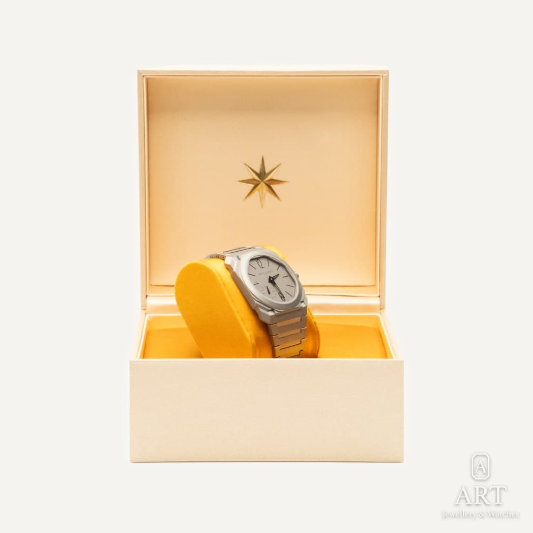 Bulgari Octo Finissimo watch, gray dial, reference 104089 (3)