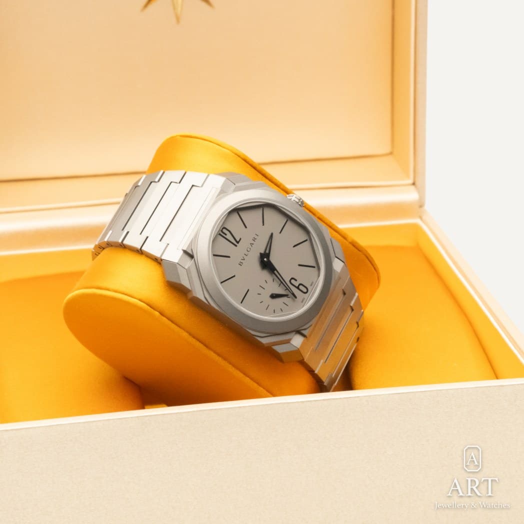 Bulgari Octo Finissimo watch, gray dial, reference 104089 (5)