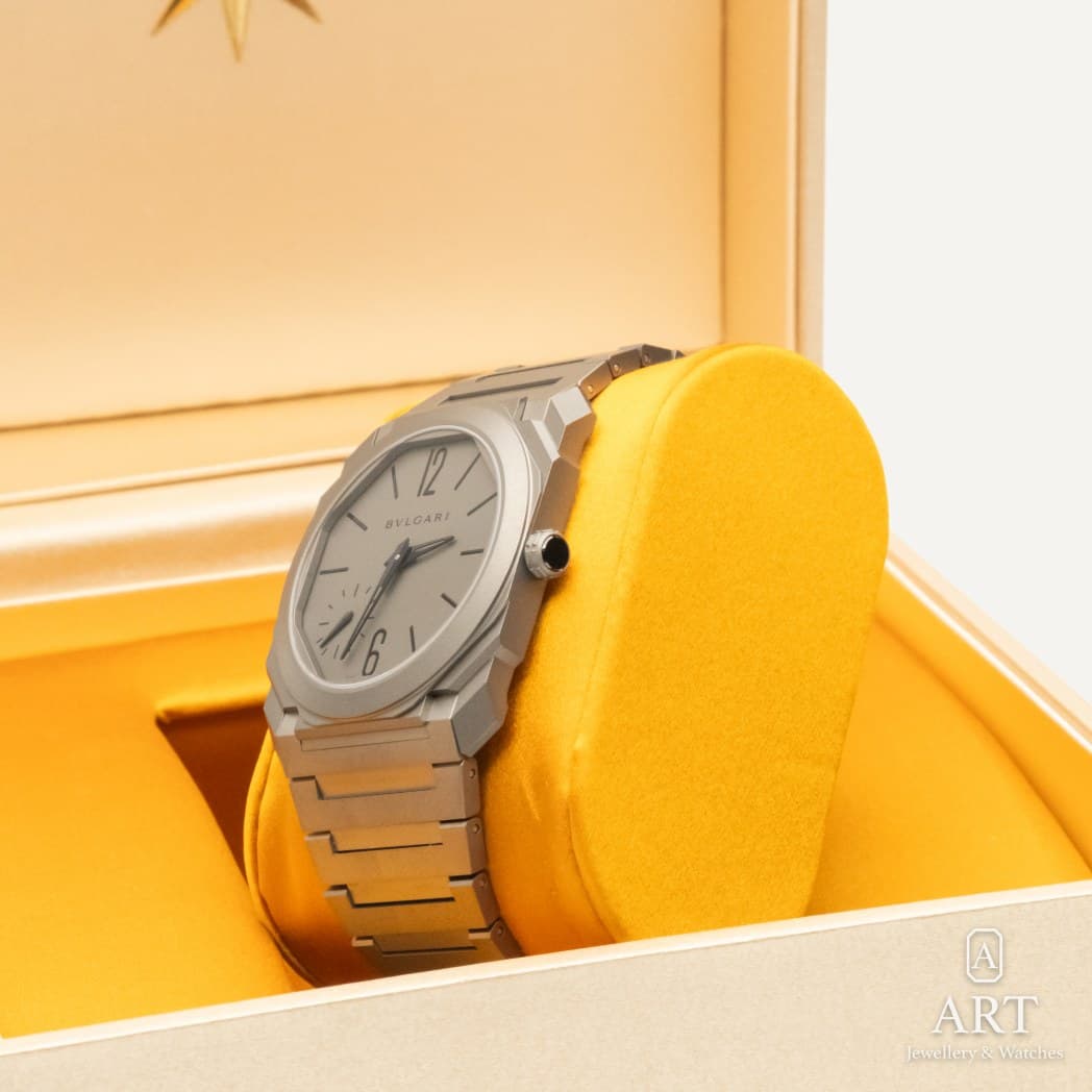 Bulgari Octo Finissimo watch, gray dial, reference 104089 (6)