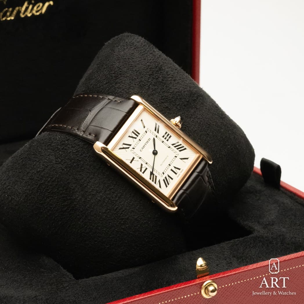 Cartier Tank Louis watch, silver dial, reference WGTA0346 (5)