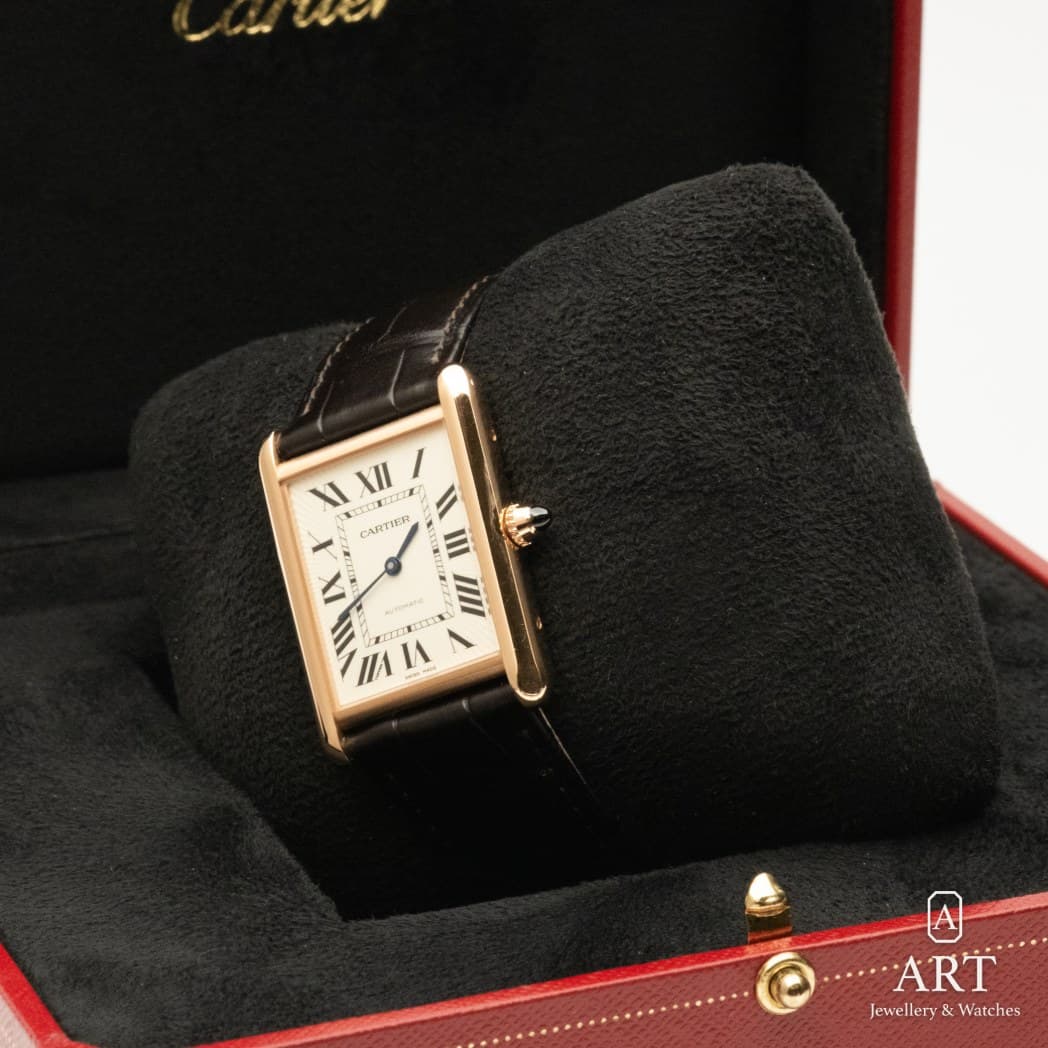 Cartier Tank Louis watch, silver dial, reference WGTA0346 (6)