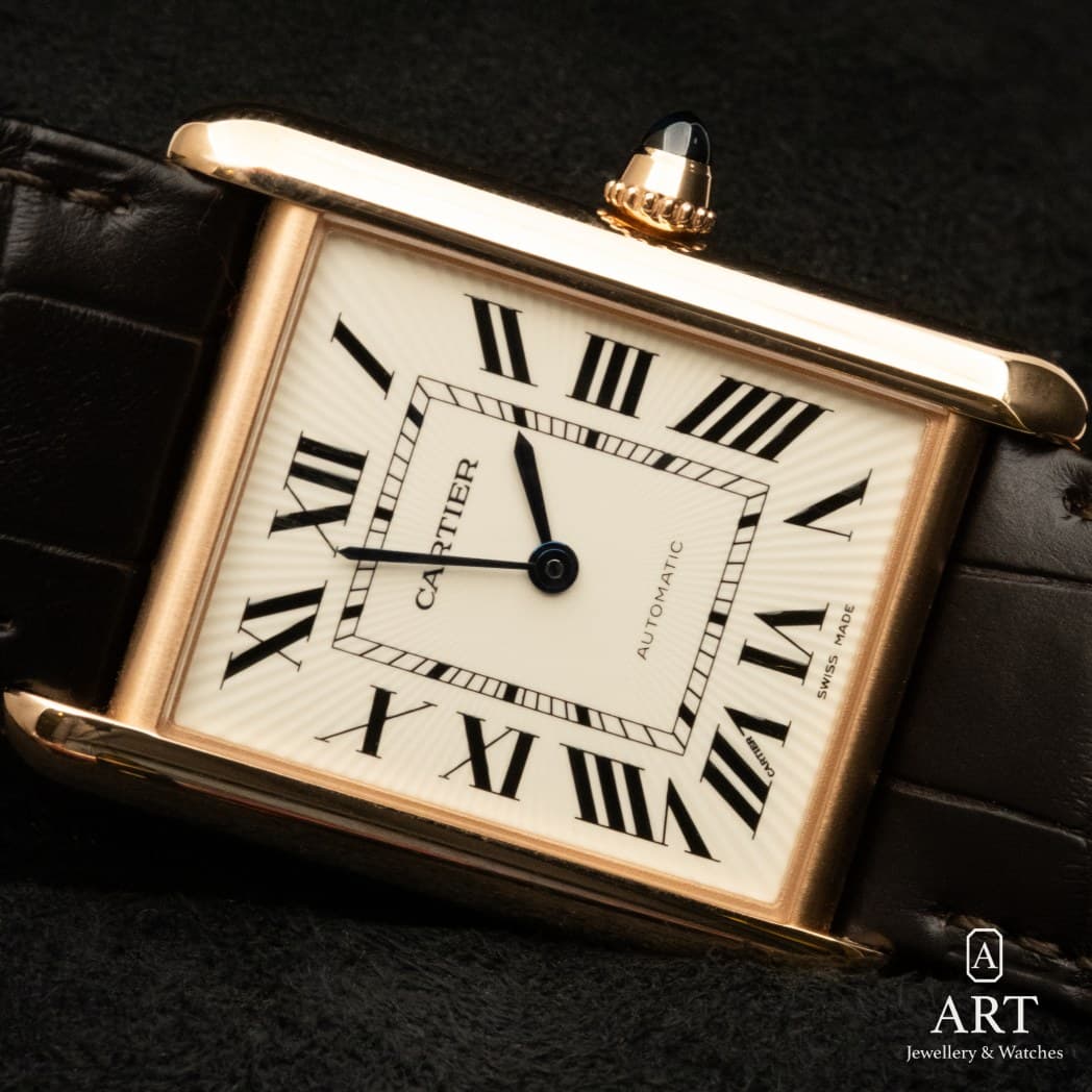 Cartier Tank Louis watch, silver dial, reference WGTA0346 (7)