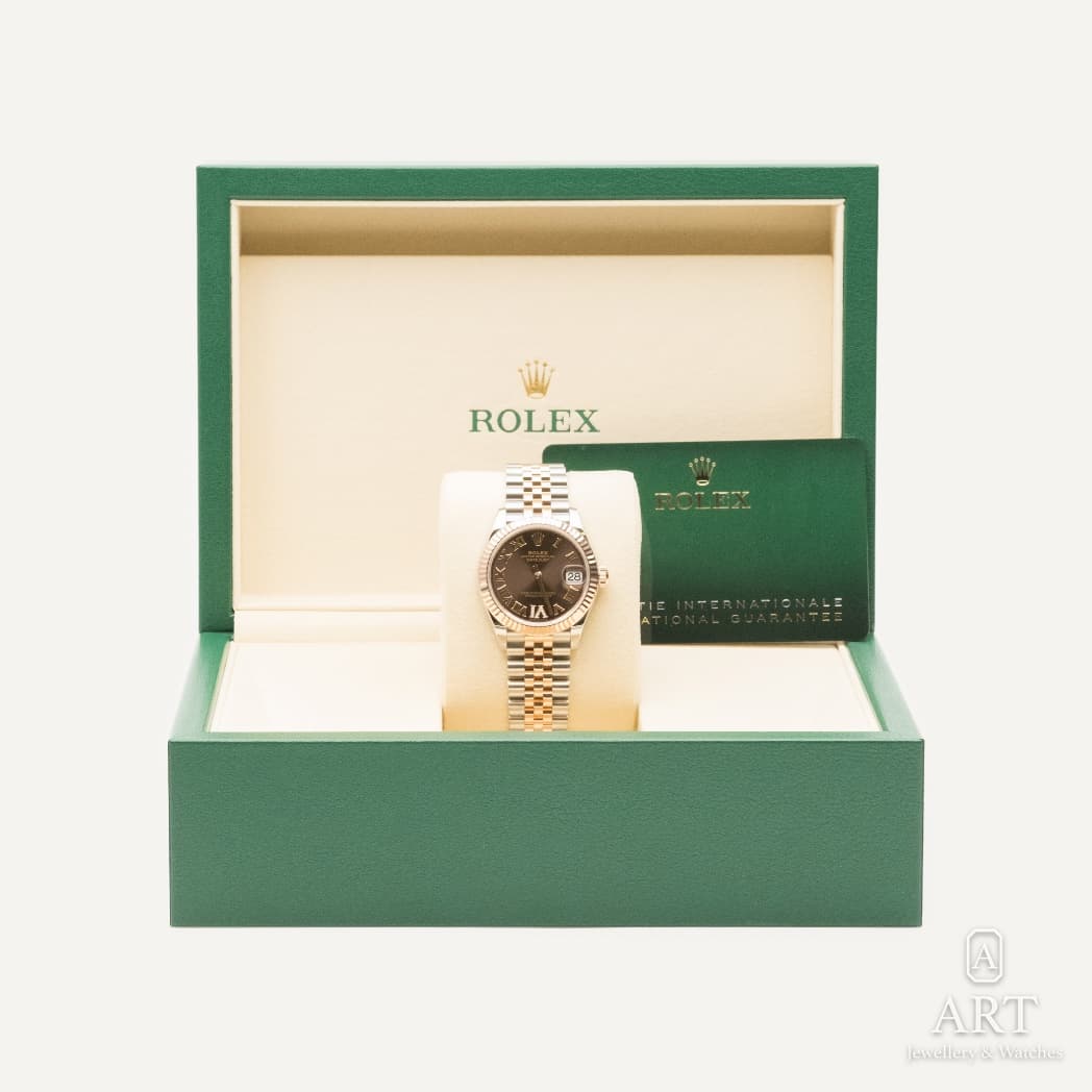 Rolex Datejust watch, chocolate dial, reference 278271 (2)