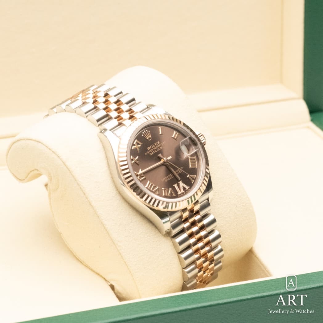 Rolex Datejust watch, chocolate dial, reference 278271 (5)