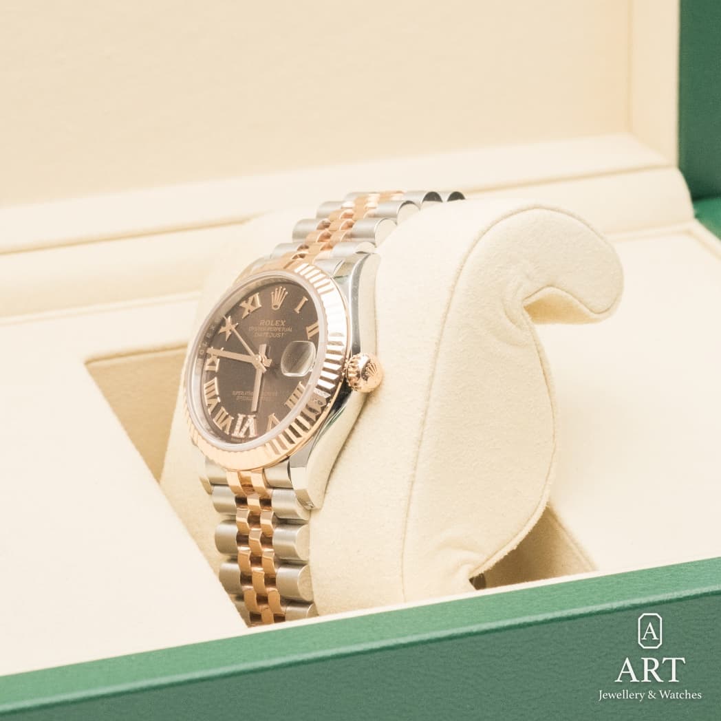 Rolex Datejust watch, chocolate dial, reference 278271 (6)