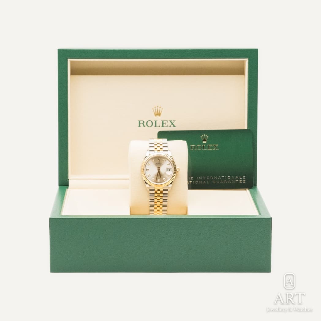 Rolex Datejust watch, silver dial, reference 278273 (2)