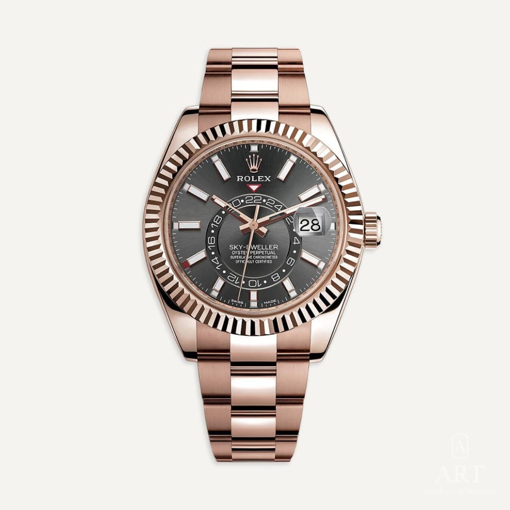 Rolex Sky-Dweller watch, rhodium dial, reference 336935