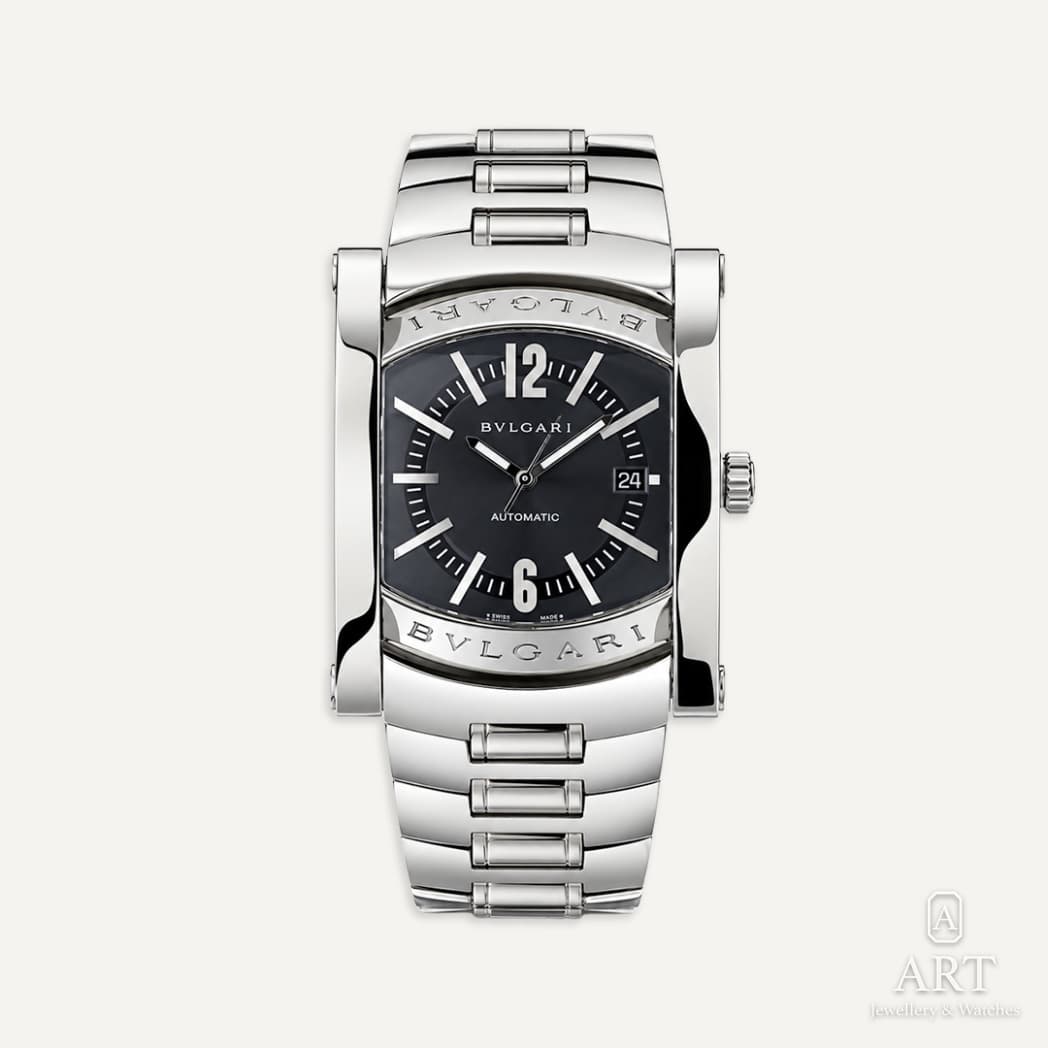 Bulgari Assioma saati, arduvaz gri kadran, referans AA44C14SSD