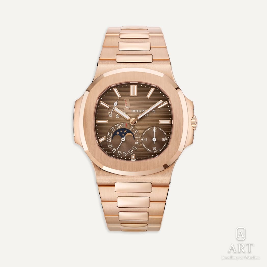 Patek Philippe Nautilus watch, brown dial, reference 5712/1R-001