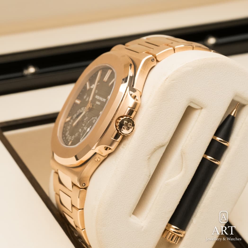 Patek Philippe Nautilus watch, brown dial, reference 5712/1R-001 (7)